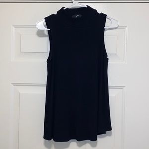 Black short sleeve turtle neck